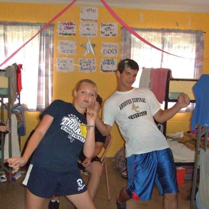 Grant and Audrey busting some moves at middle school church camp, the place they met! Hopefully their dance moves will have improved by the time of the wedding.