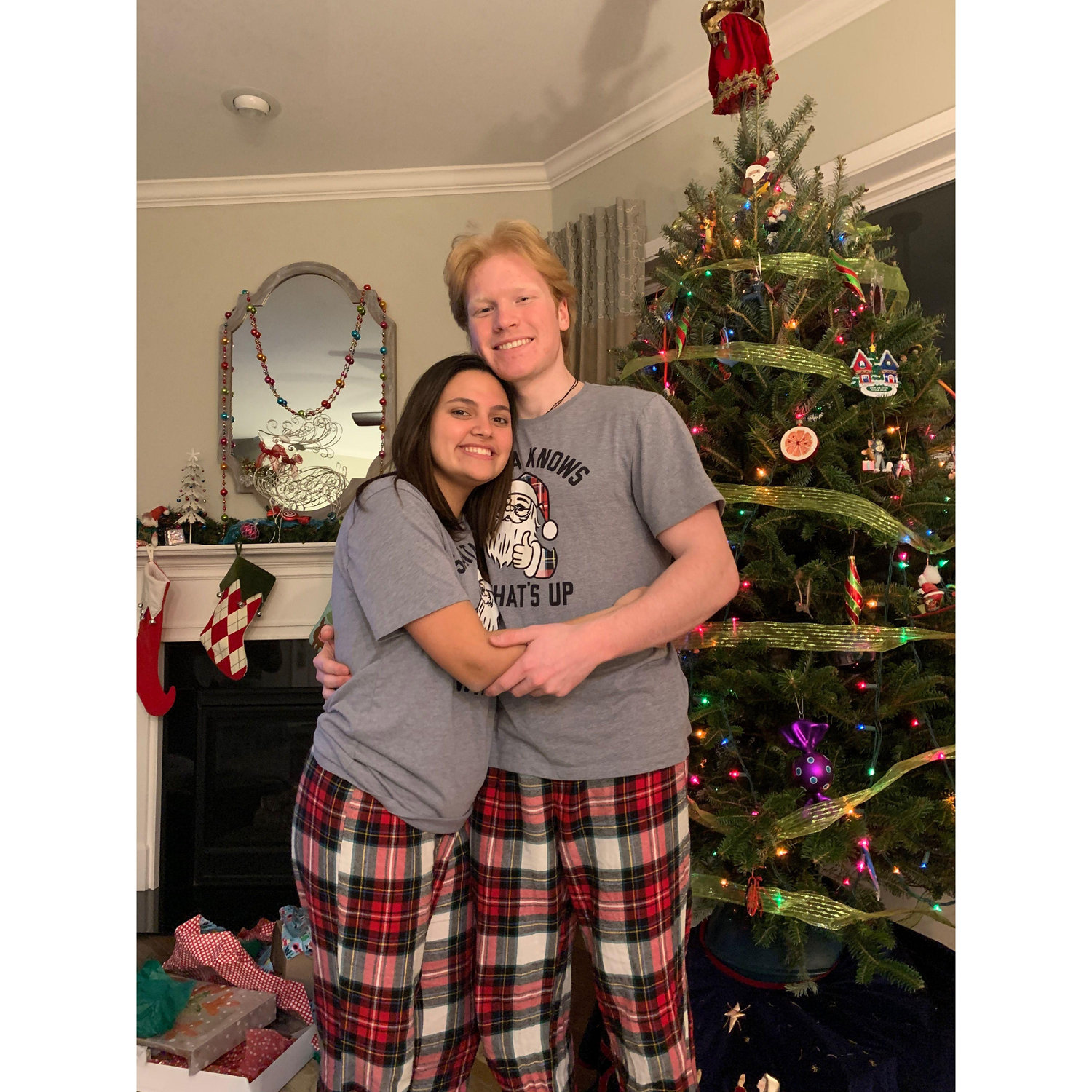 December 2020
Second Christmas together! We decided to start the tradition of getting matching PJs!