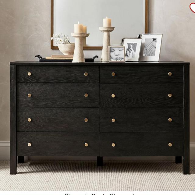 Pottery Barn Calistoga 8-Drawer Dresser - Dusty Charcoal