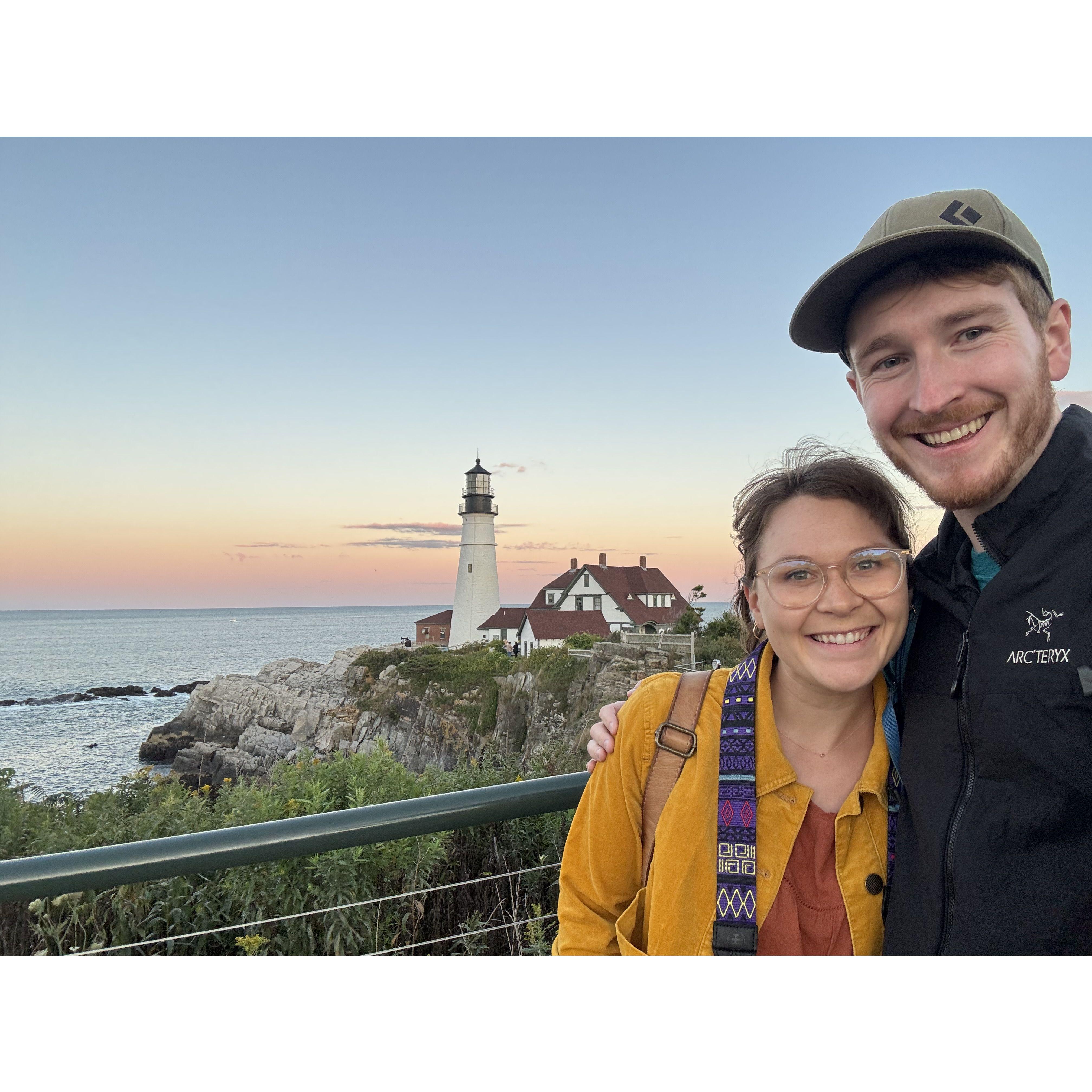 Sunset at Portland Head Light