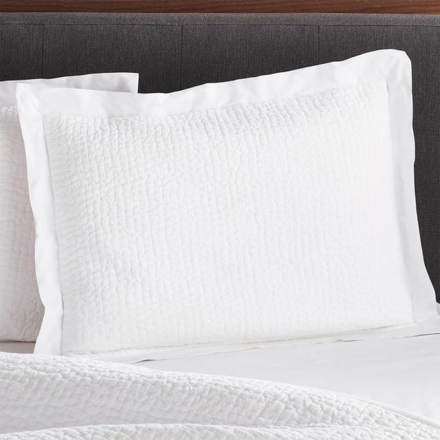 Celeste White Solid Standard Sham