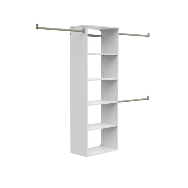 ClosetMaid SuiteSymphony 81 to 121-inch W Hanging Tower Closet Organizer - ClosetMaid