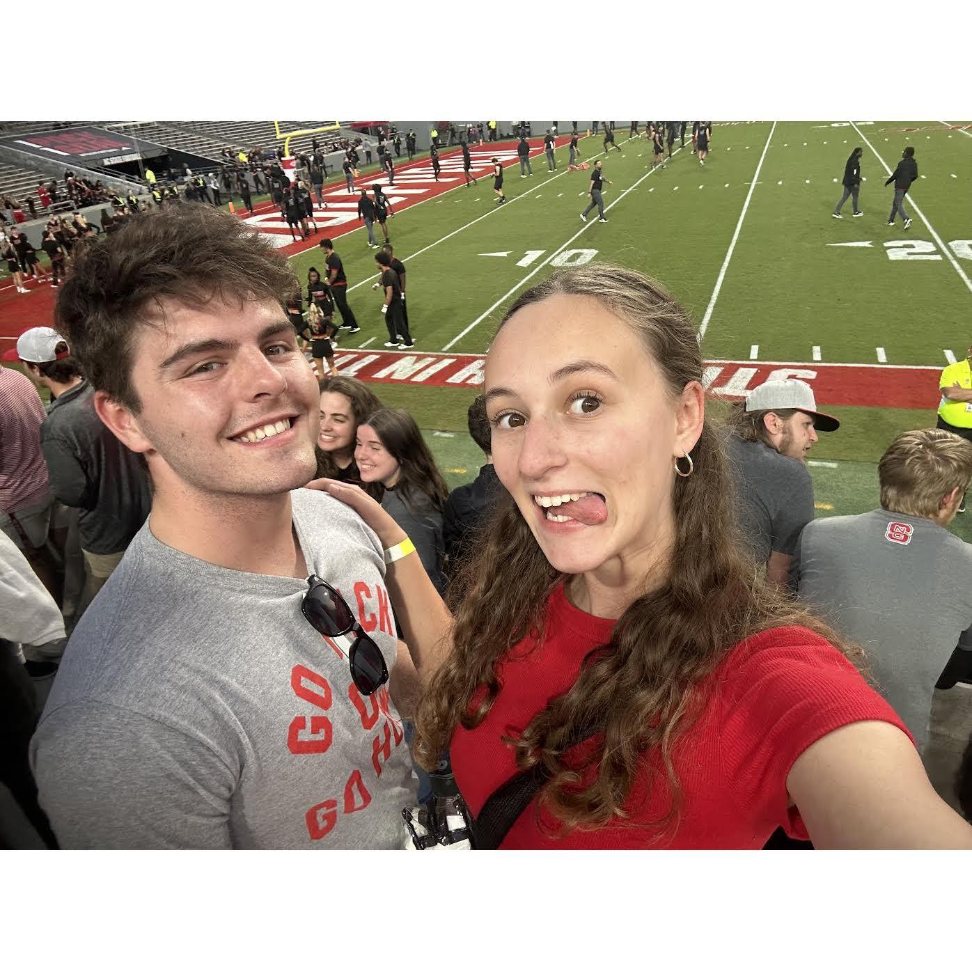 NC State Football Game from the student section!
