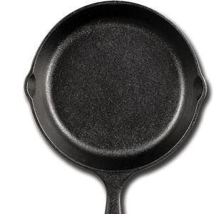 Lodge 6-1/2 Inch Cast Iron Pre-Seasoned Skillet – Signature Teardrop Handle - Use in the Oven, on the Stove, on the Grill, or Over a Campfire, Black