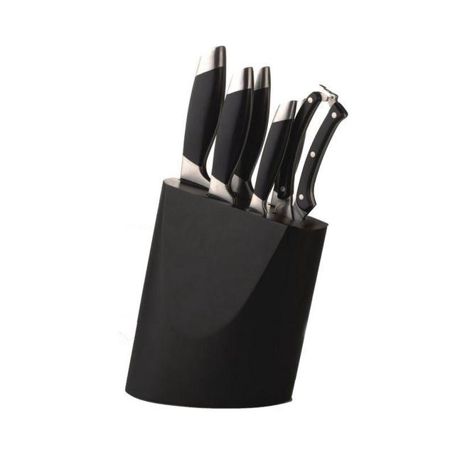 7-Piece Geminis Knife Block Set Black