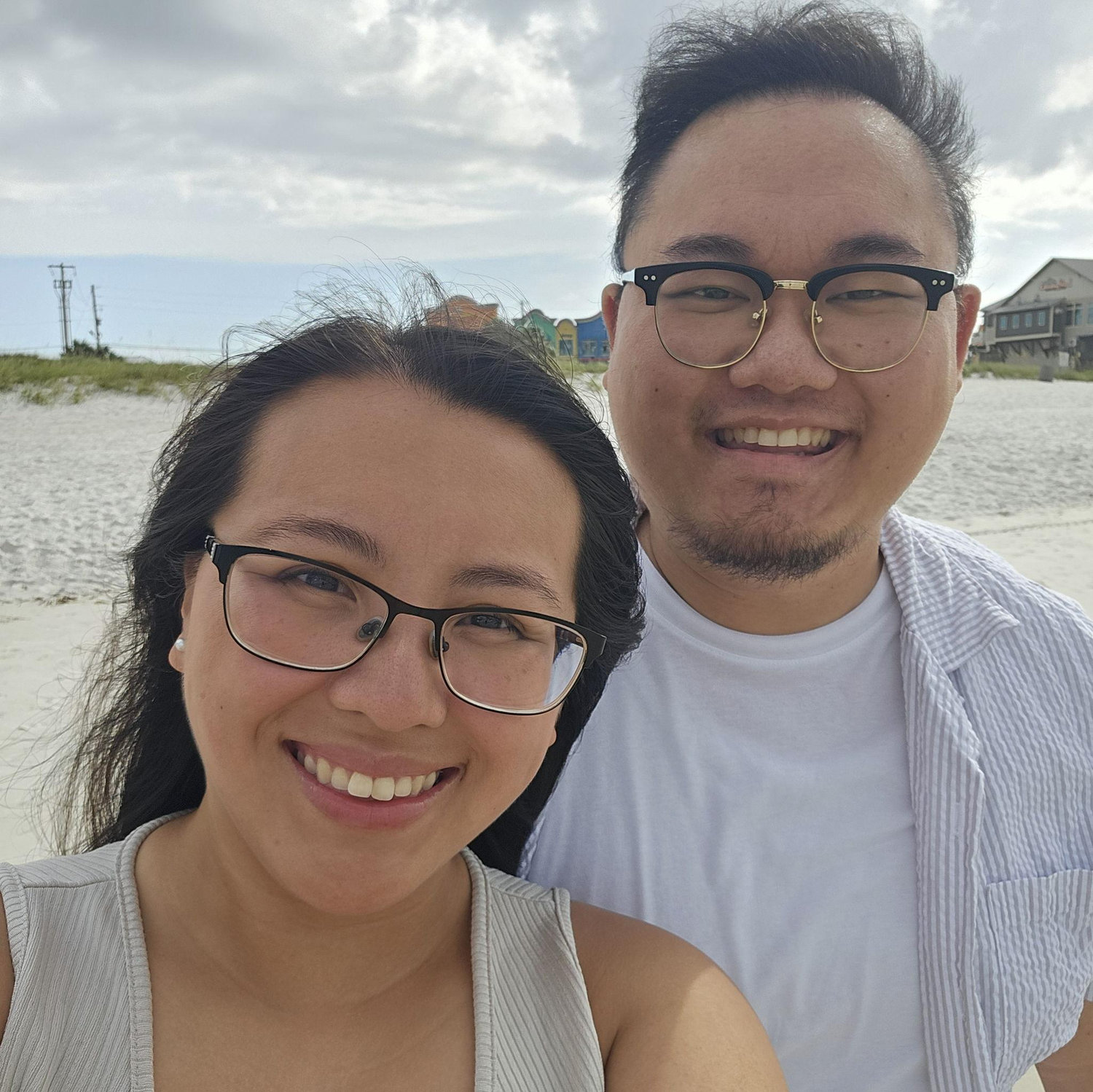 This was our first beach trip together. Jae joined our family PCB trip in Aug of last year!