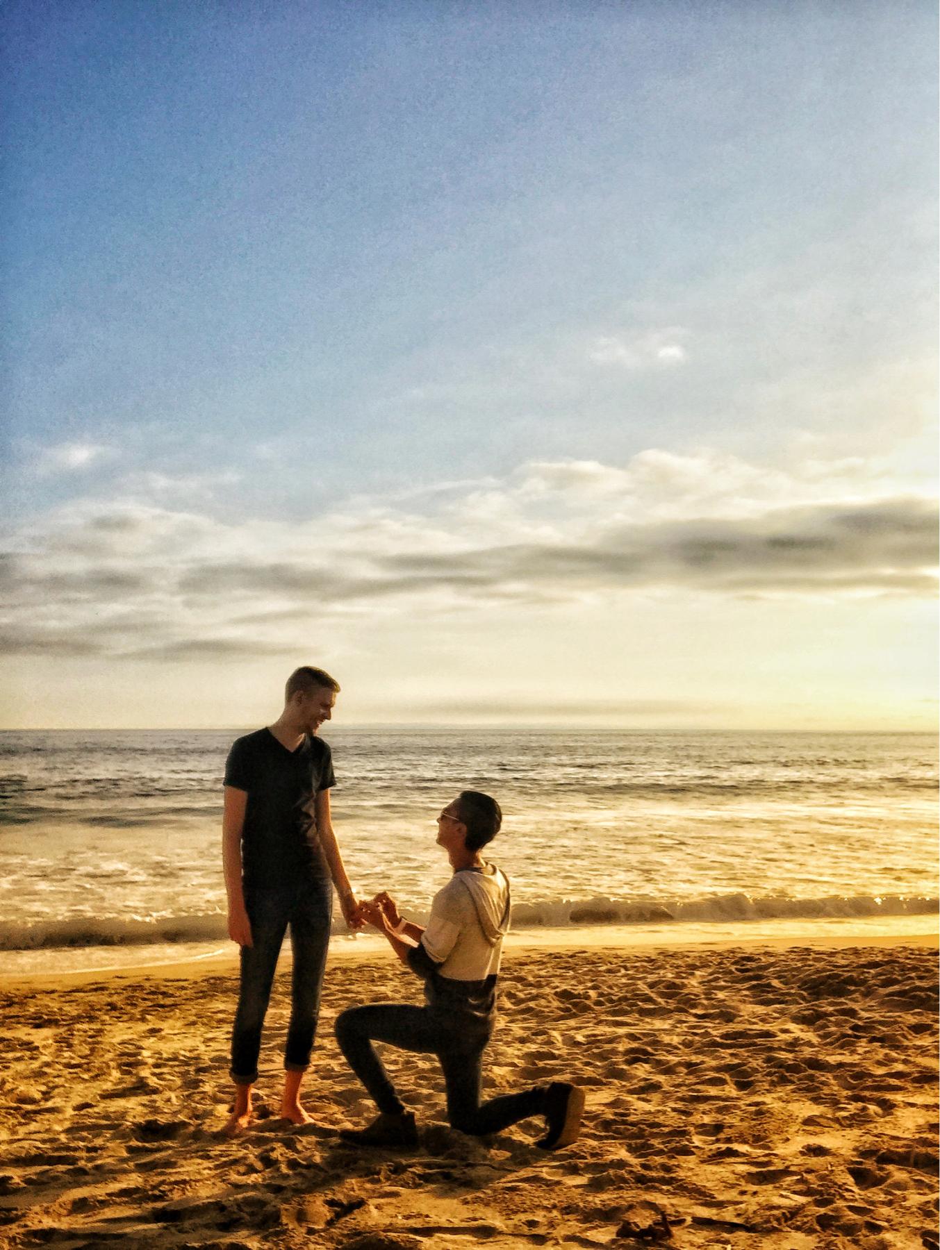 June 18, 2019. Trevor Kalei asked Cameron to be his.