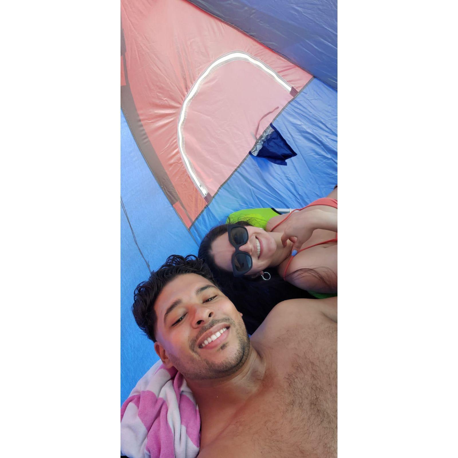 Our first beach day in the 2020 era