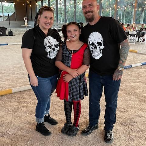 Makaela, Mat and I at Kathleen’s 2024 Halloween party! 🎃