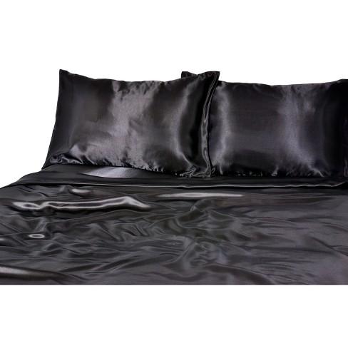 Luxury Satin 100% Polyester Woven Sheet Size King Set