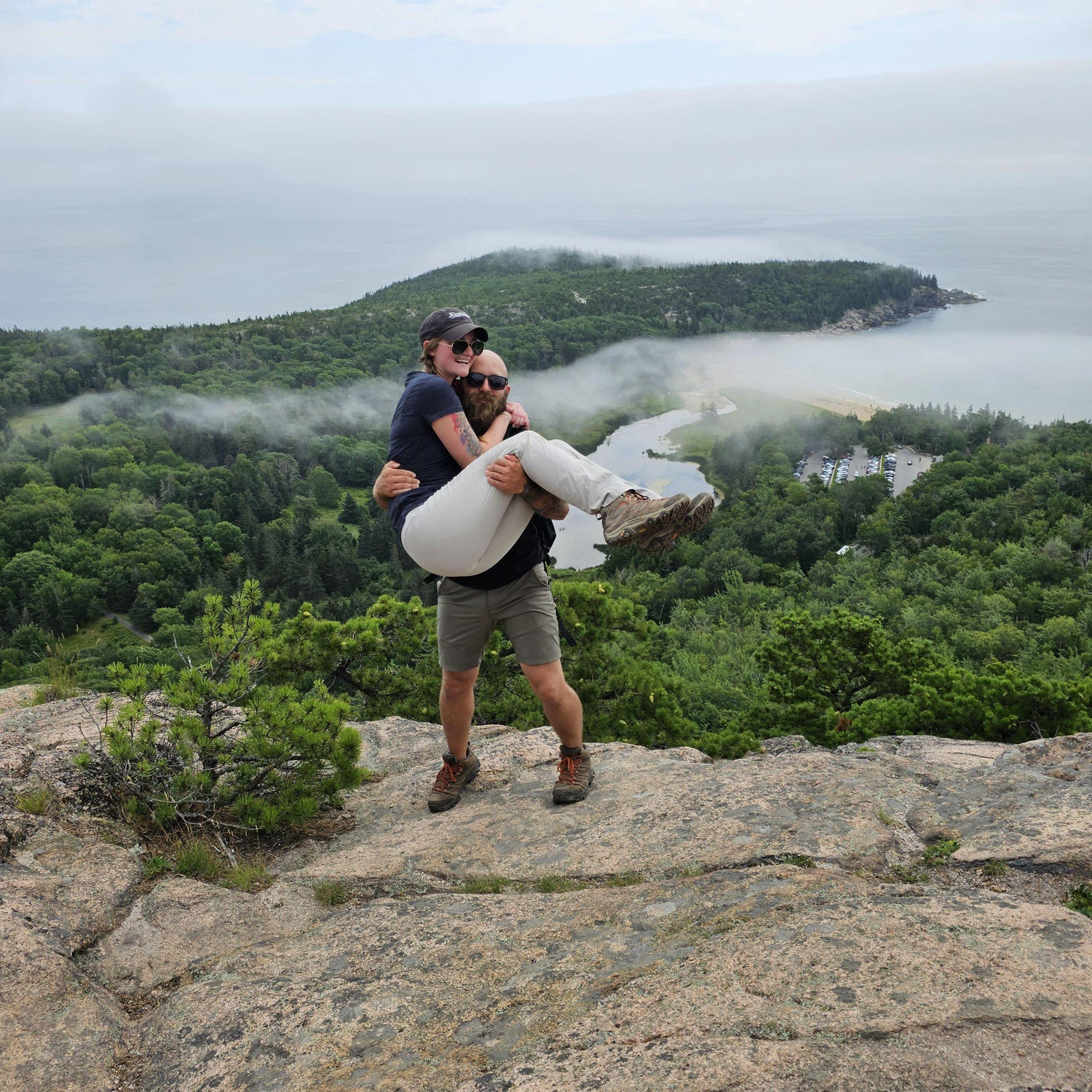 Luke's first time on a plane by himself...and he almost missed it- Acadia National Park