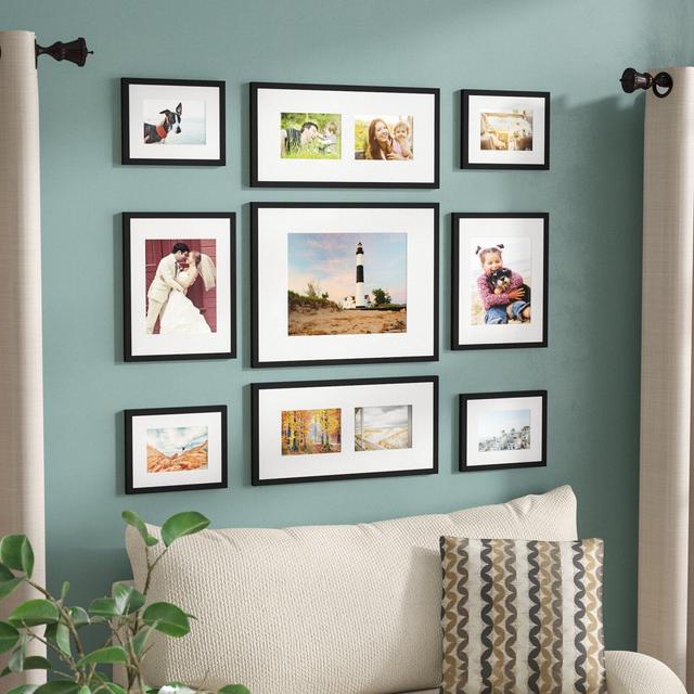 Boulware 9 Piece Wood Picture Frame Set