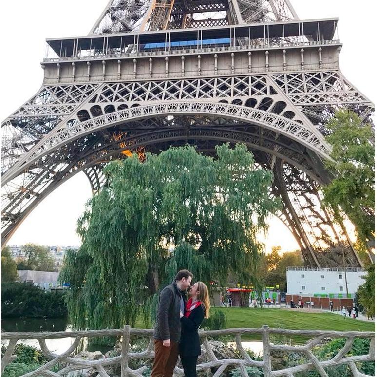 Had to stop in Paris during their Euro trip, the City of Love!