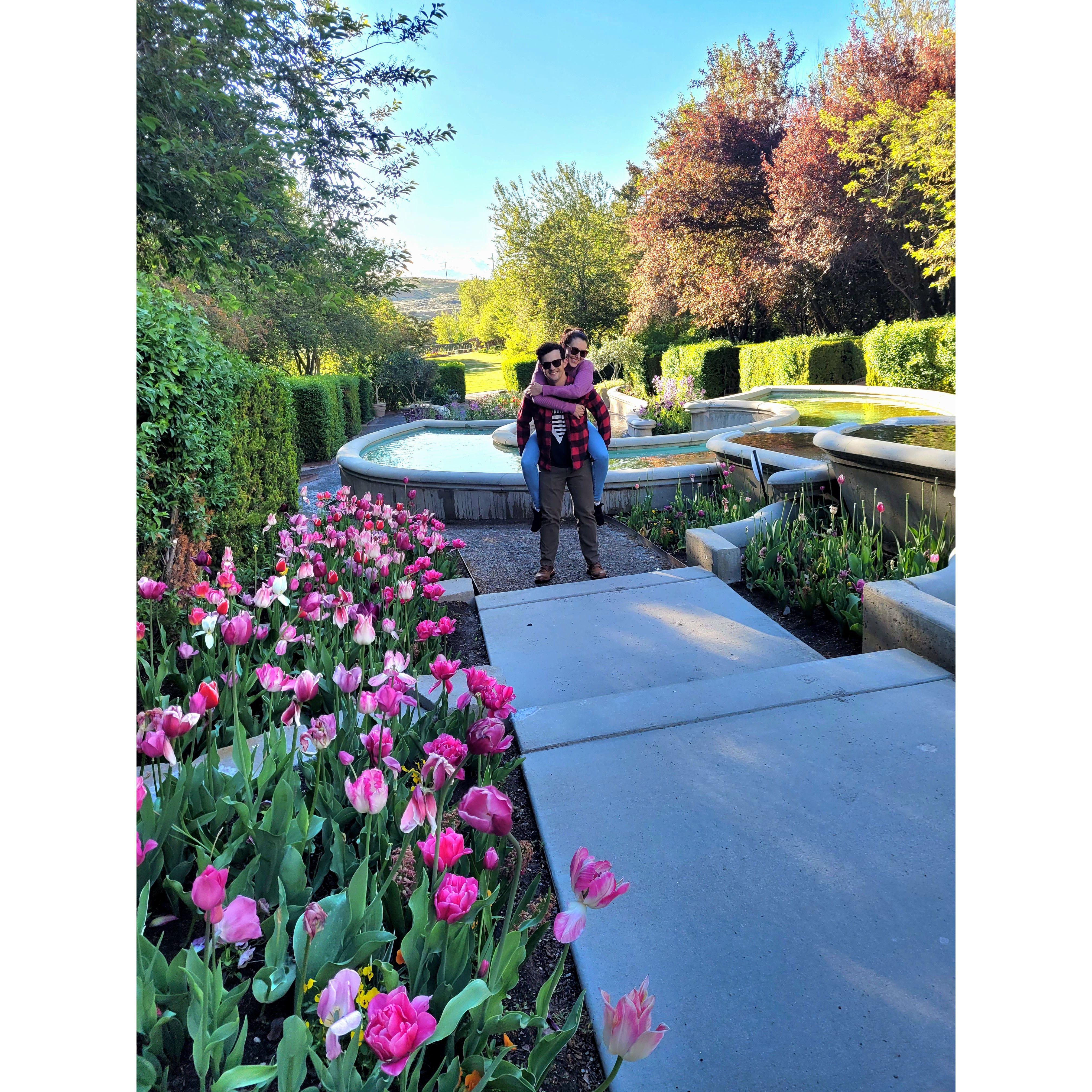 May 2022: Botanical gardens in Utah. It was tulip season!