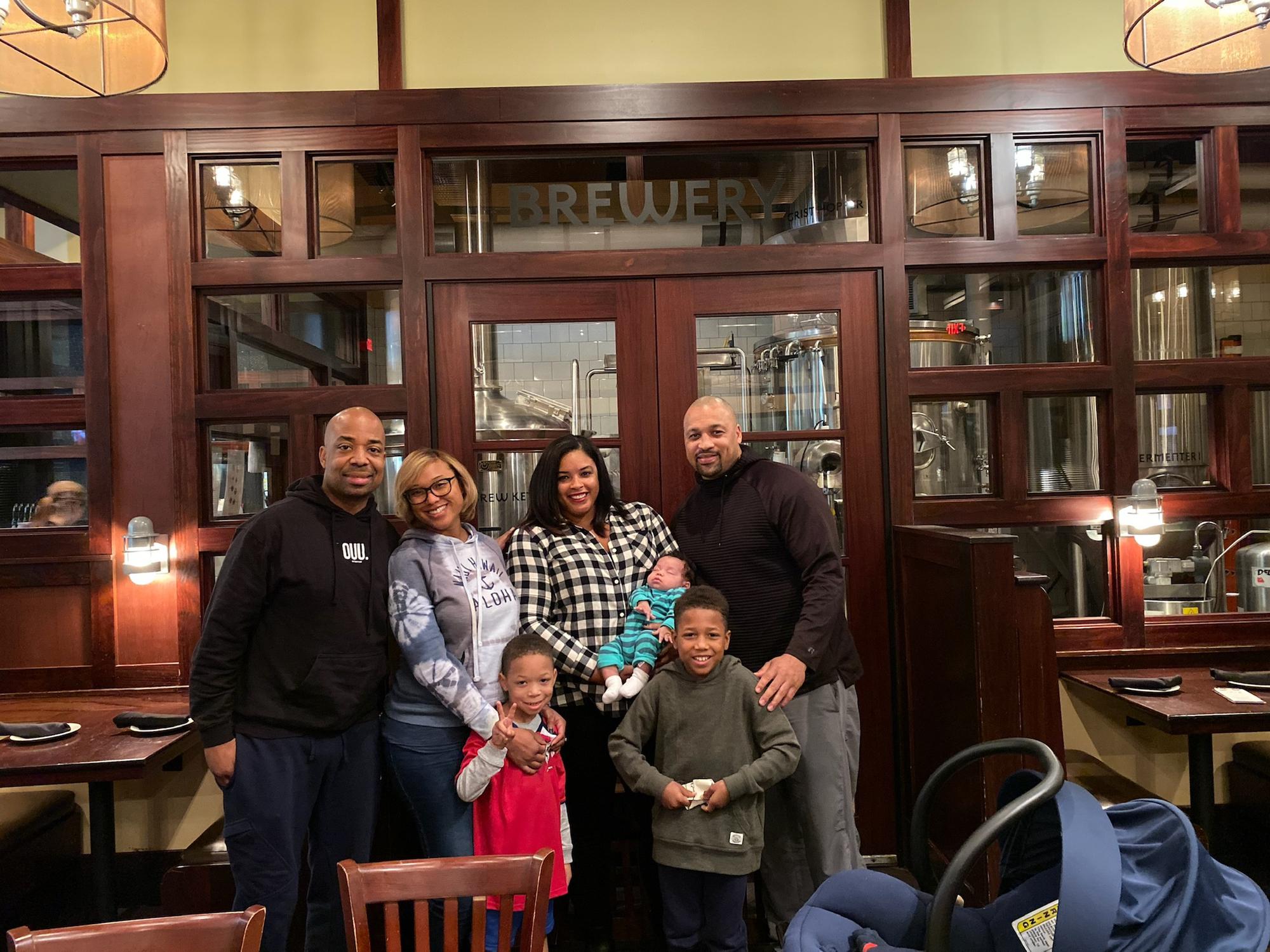 Lunch with Kristen's line sister and her family