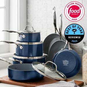 Valencia Pro Ceramic Nonstick 11-Piece Cookware Set | Gray
