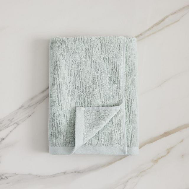 Organic Textured Towel, Freshwater Blue, Bath Towel
