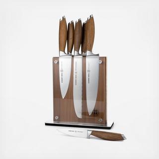 Bonded Teak 7-Piece Knife Block Set