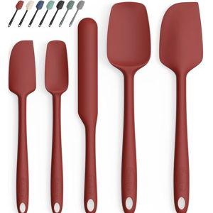 Silicone Spatula Set of 5- Pure Red