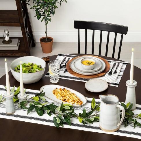 Placemat Woven Striped Black / Orange - Hearth & Hand™ with Magnolia