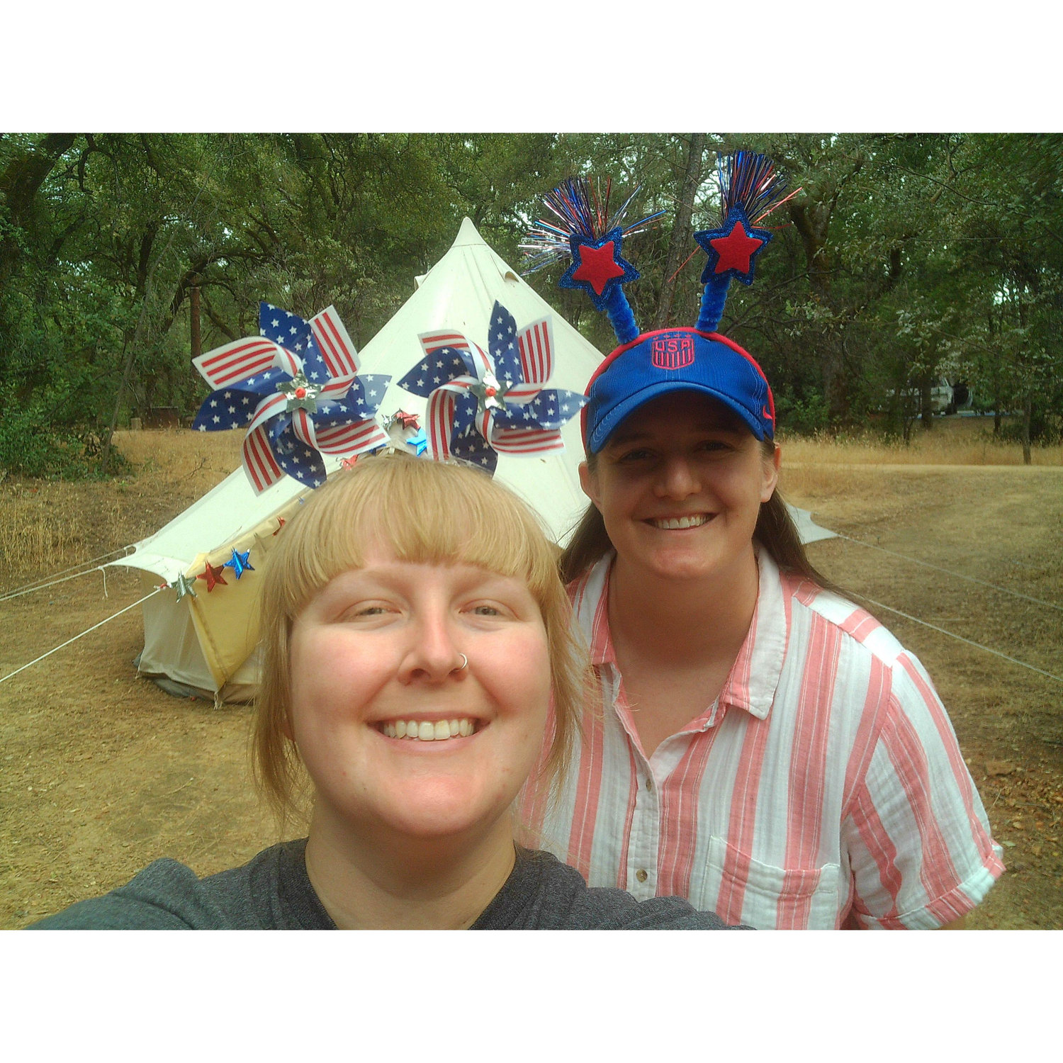 Our first time "Glamping" at Lake Oroville, CA