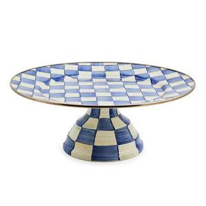 Royal Check Pedestal Platter