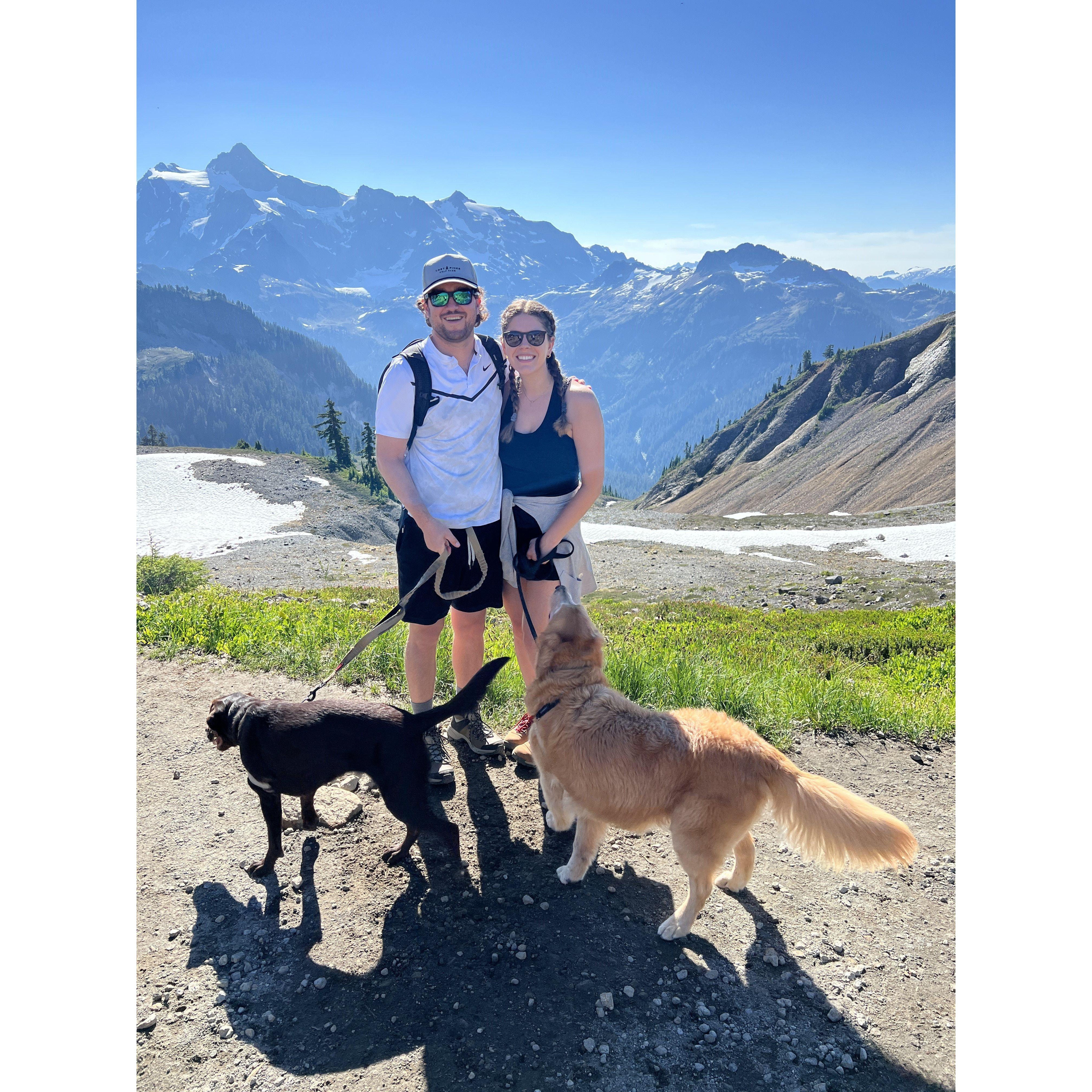 Hiking on Mt. Baker