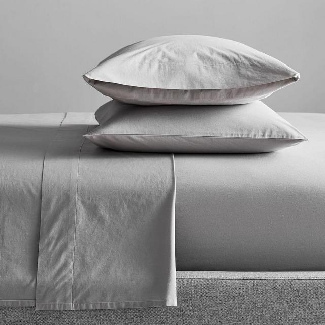 Organic Washed Cotton Sheet Set, Queen, Platinum