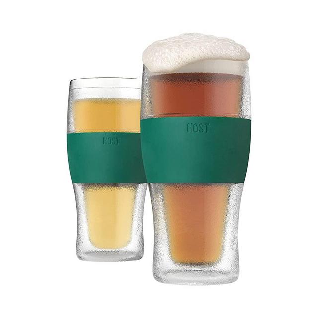HOST FREEZE Cooling Cups in Green (set of 2) Beer Chilling Drinkware