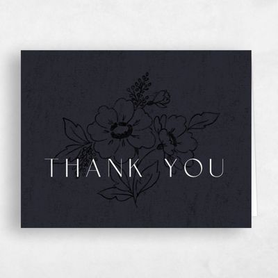 Ebony, Black Wedding Thank You - Oriabel Landscape