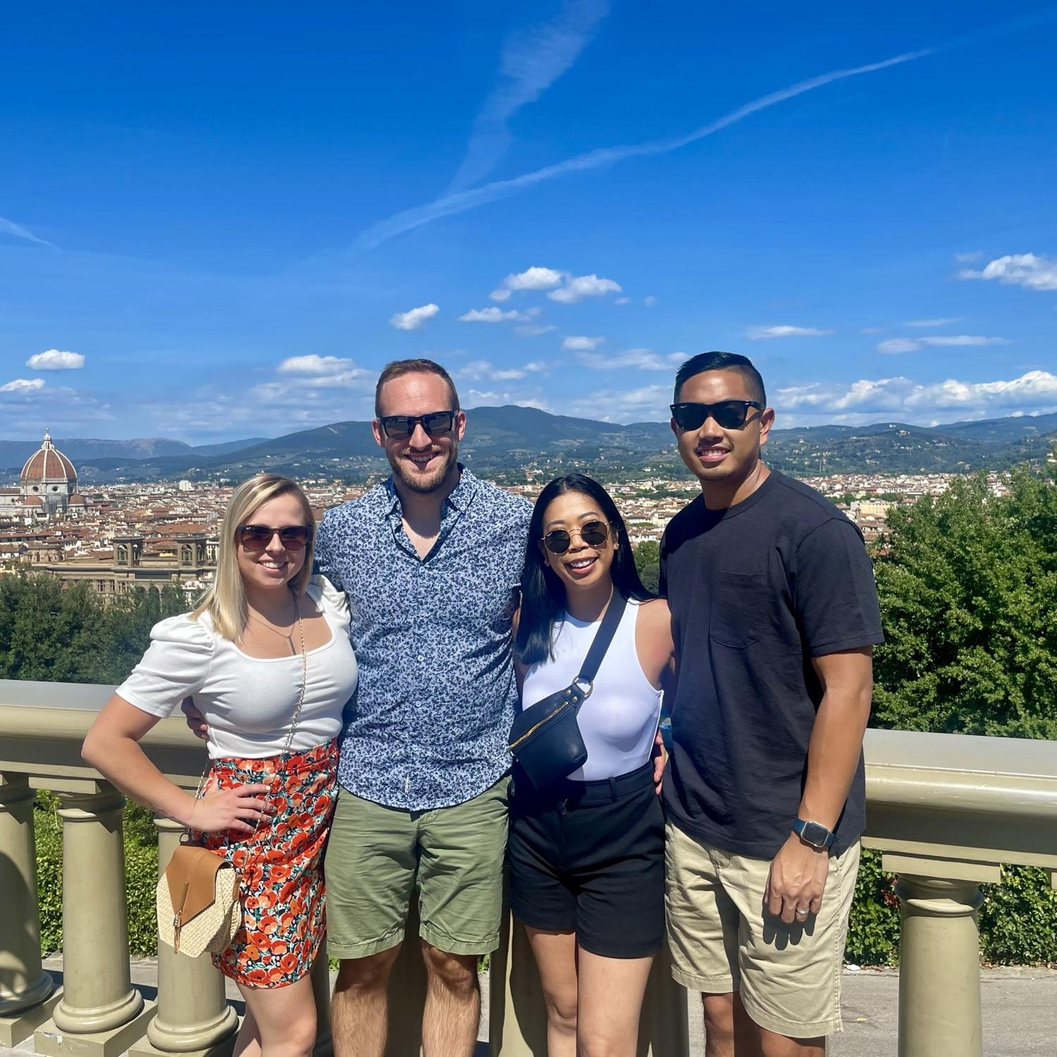 2022 - They travel to Italy with some of their best friends!