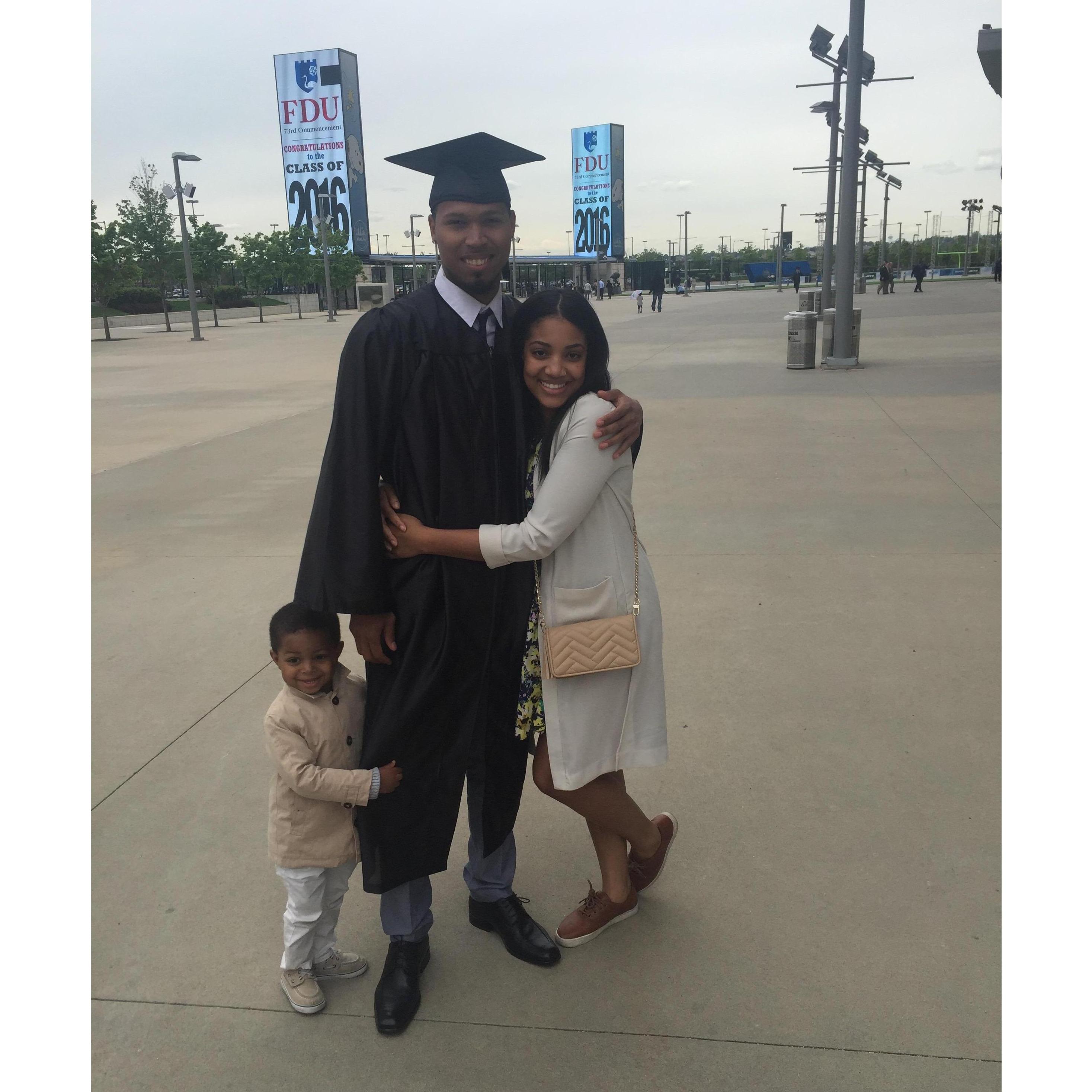 Jonathan's graduation from FDU