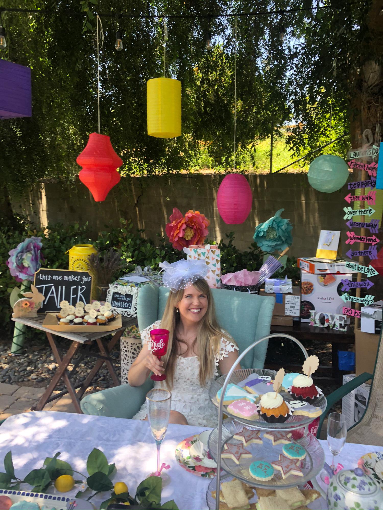 I just happened to own the perfect Mad Hatter Tea Party chair for just this occasion