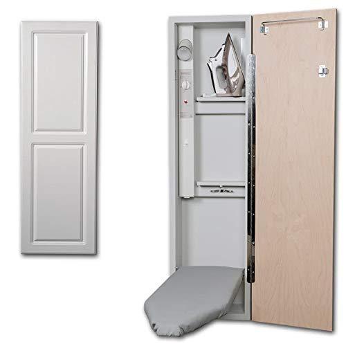 Iron-A-Way E42RWU-L E-42-L Ironing Center - 42" Built-in Ironing Board with Electric System, Light and Timer - Left Hinged Door