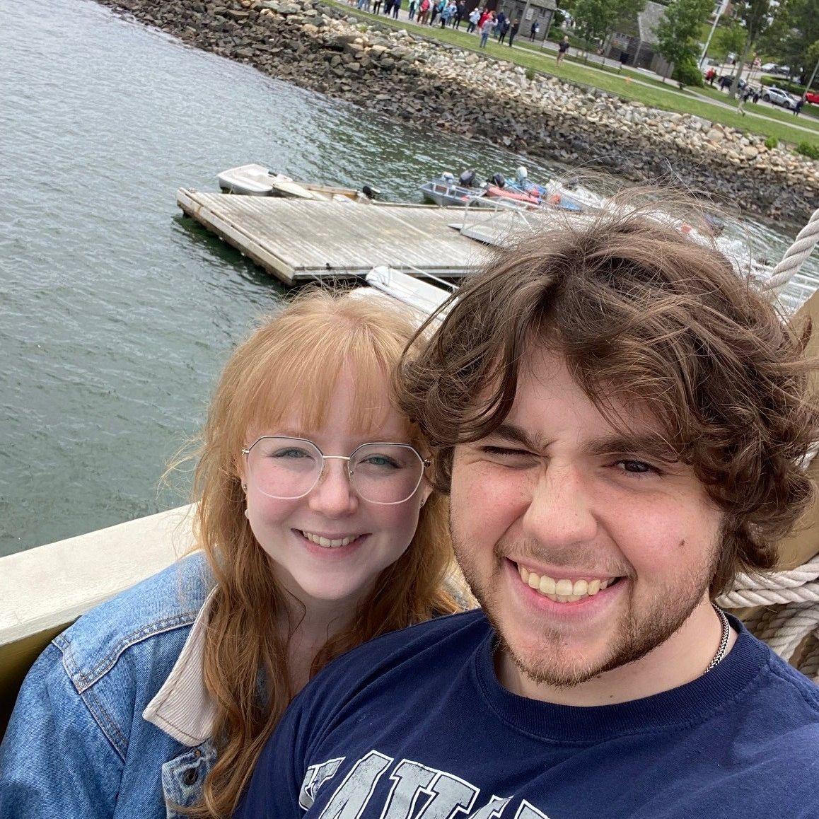Julie's first time in MA and on the Mayflower with her personal tour guide