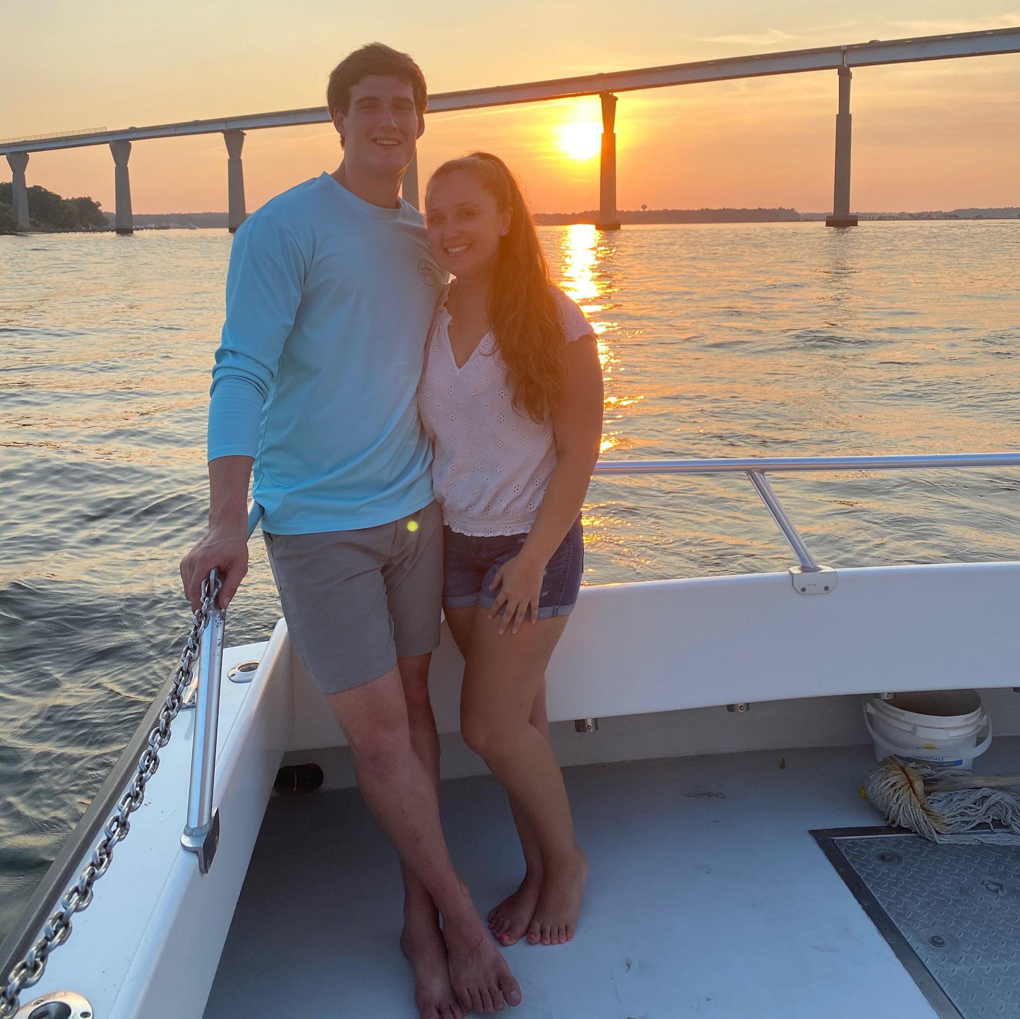 Our first picture together, July 2020