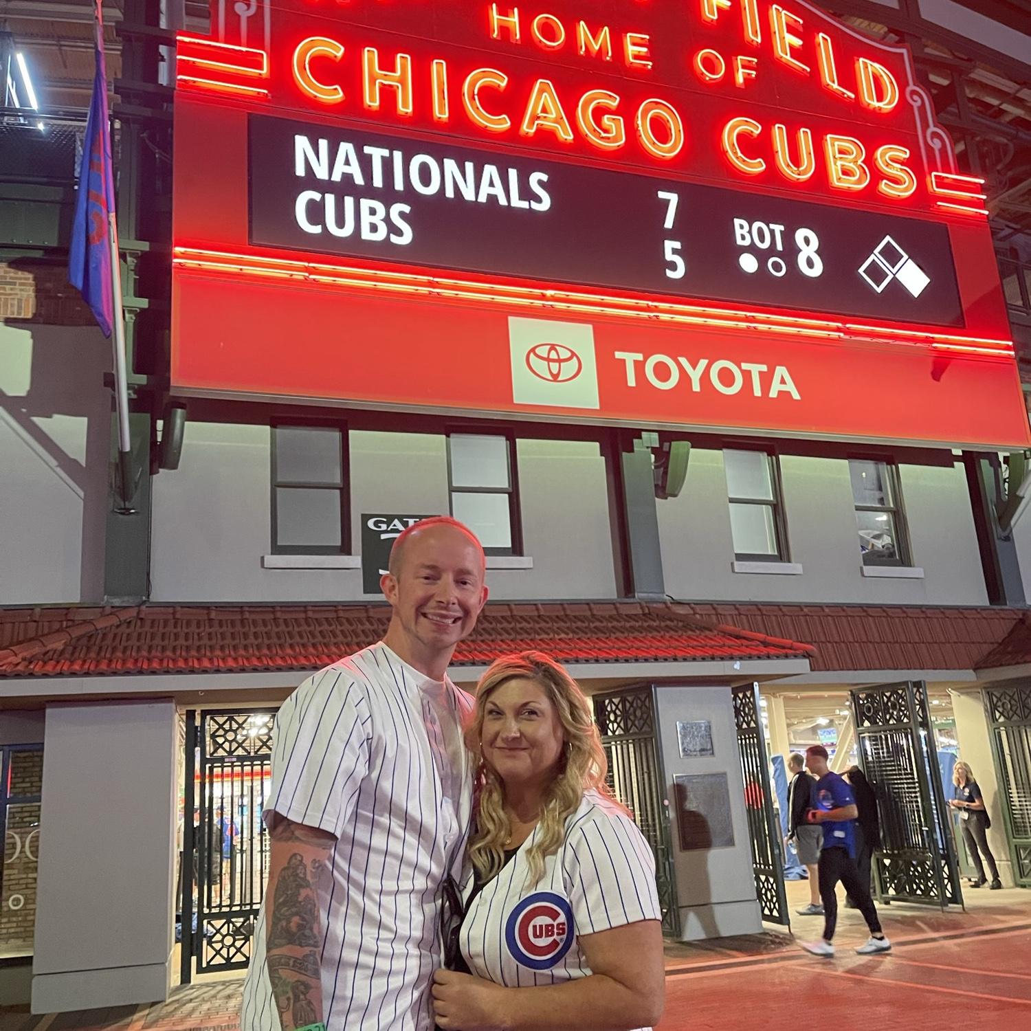 Cubs game…our happy place!