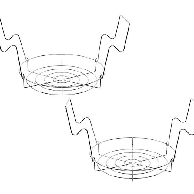 CONCORD 12" Stainless Steel Canning Rack. Holds 8 Pint or 7 Quart Jars. No Rust, Extra Stability. FITS IN POT WITH AT LEAST 12.5" WIDTH. BULK PACKS (2)
