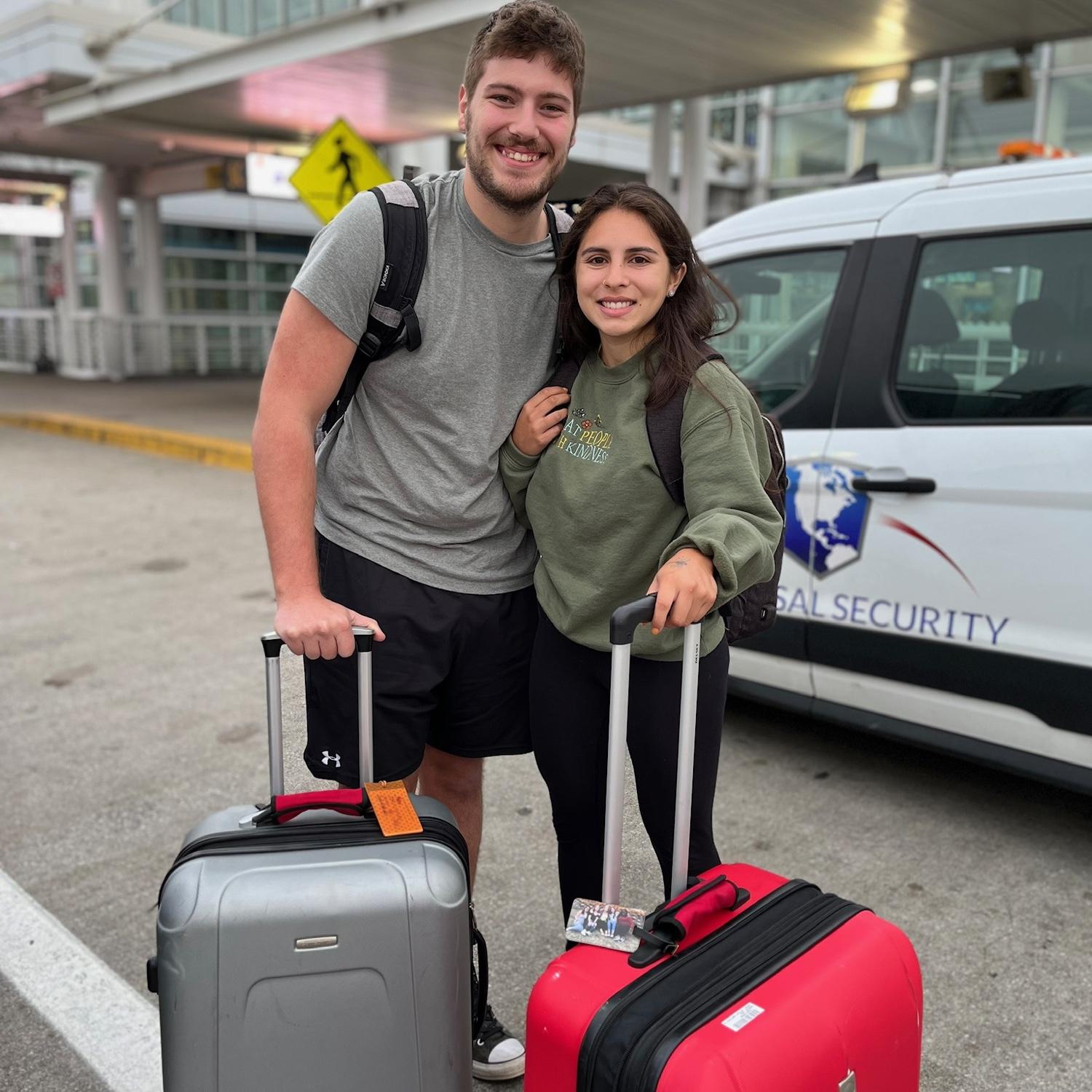 2022 - Karlie and Nate leaving for their summer trip to Europe.