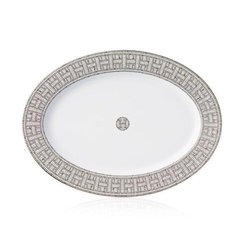 Mosaique Au 24 Platinium Small Oval Platter