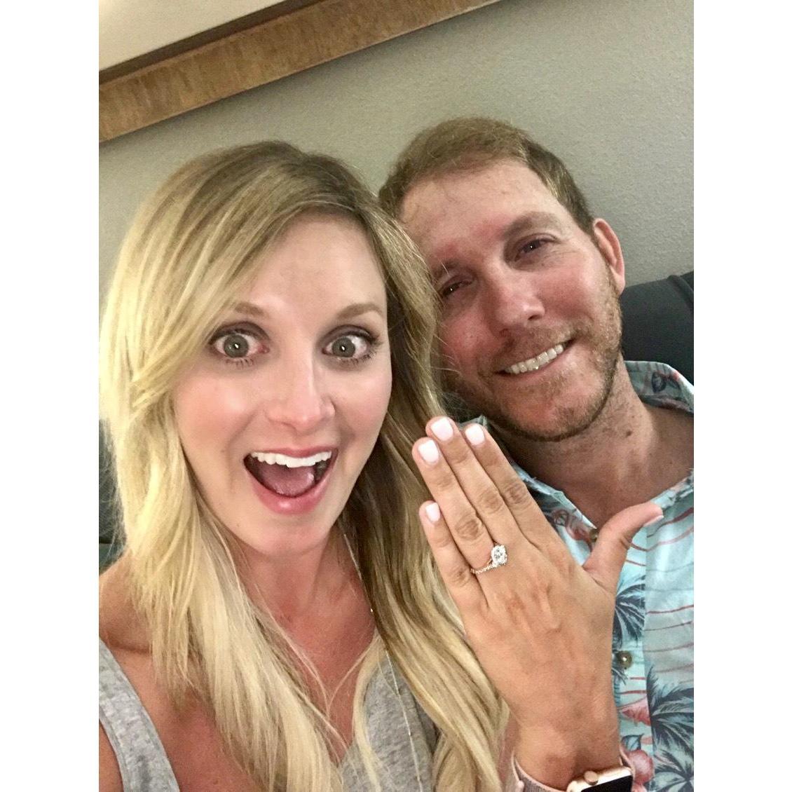 Super excited to share the news with our family and friends.