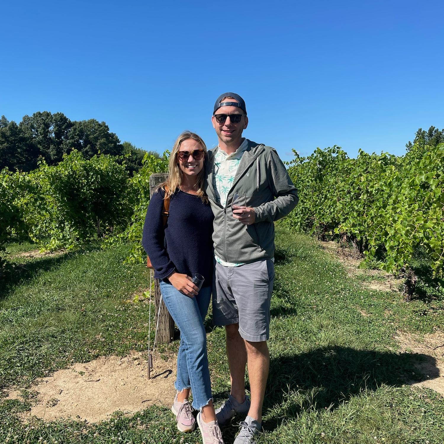 Enjoyoing Labor Day at a Michigan winery