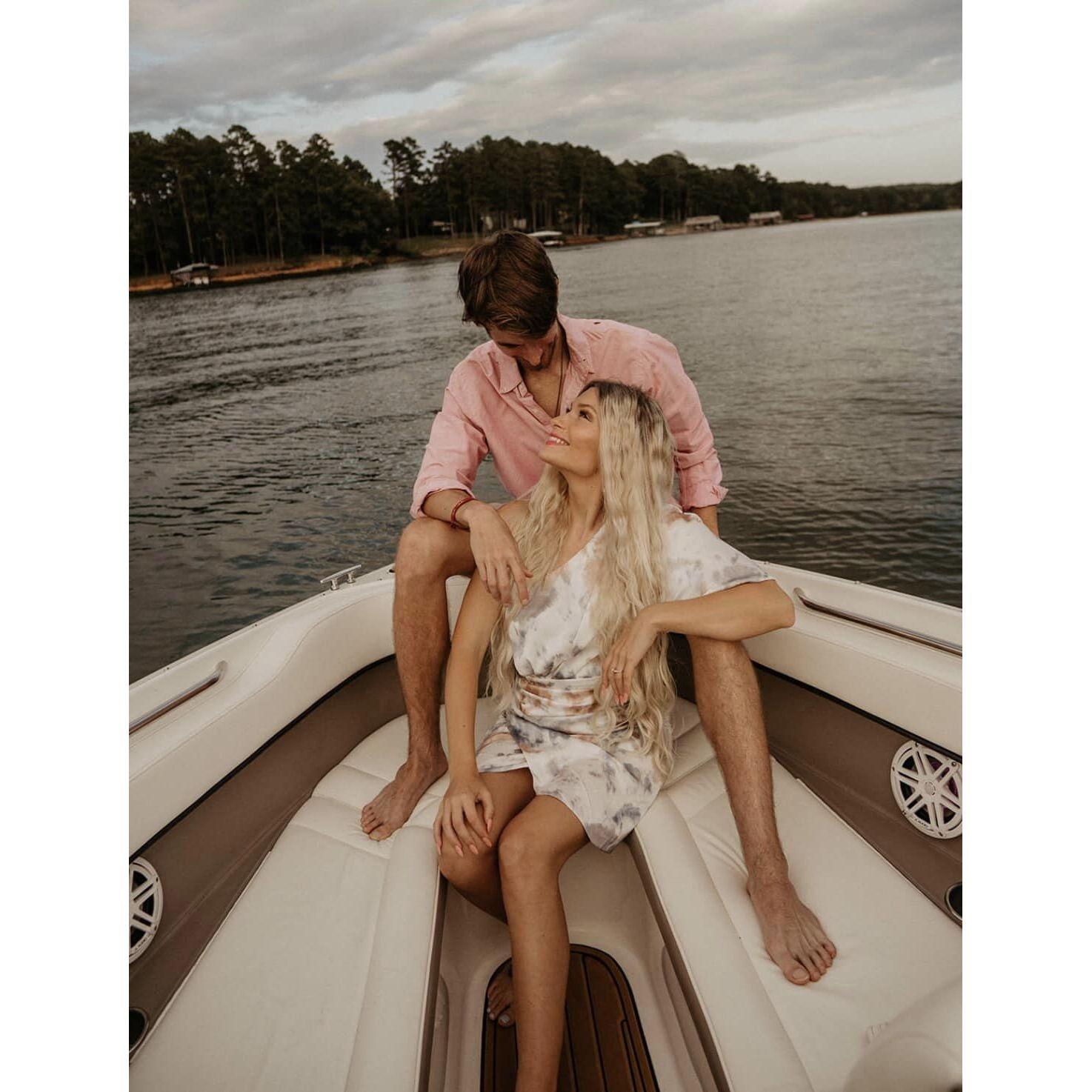 During one of our engagement sessions. <3