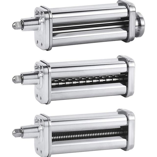 Pasta Roller & Cutters Attachments Set for KitchenAid Stand Mixers, included Pasta Sheet Roller,Spaghetti & Fettuccine Cutter Maker Accessories