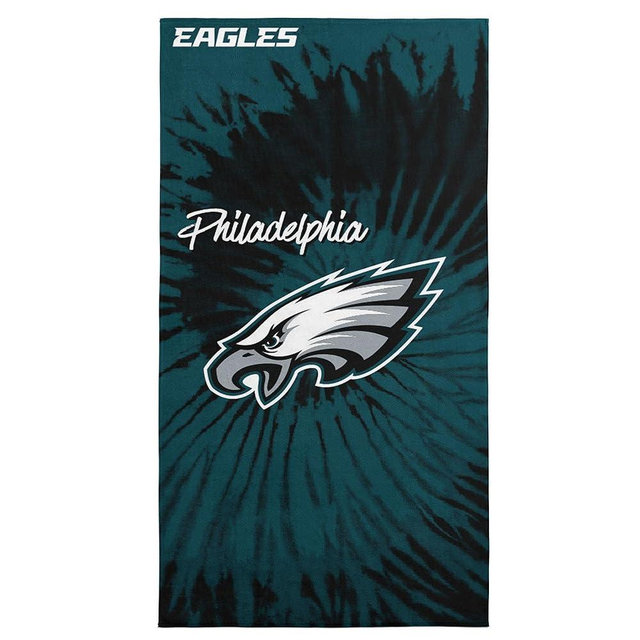 Northwest NFL Philadelphia Eagles Unisex-Adult Beach Towel, 30" x 60", Psychedelic