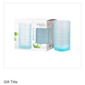Home Essentials Halo Set of 4 Aqua Highball Glasses - Boscov's