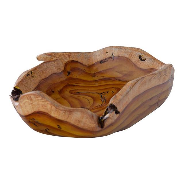 Burled Faux Wood Bowl