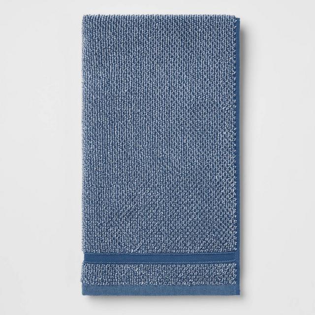 Performance Texture Hand Towel Dark Blue - Threshold™