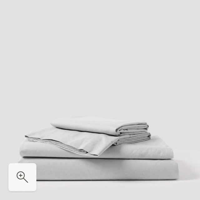 PACT Home Bone Organic Cool-Air Percale Sheet Set TW King