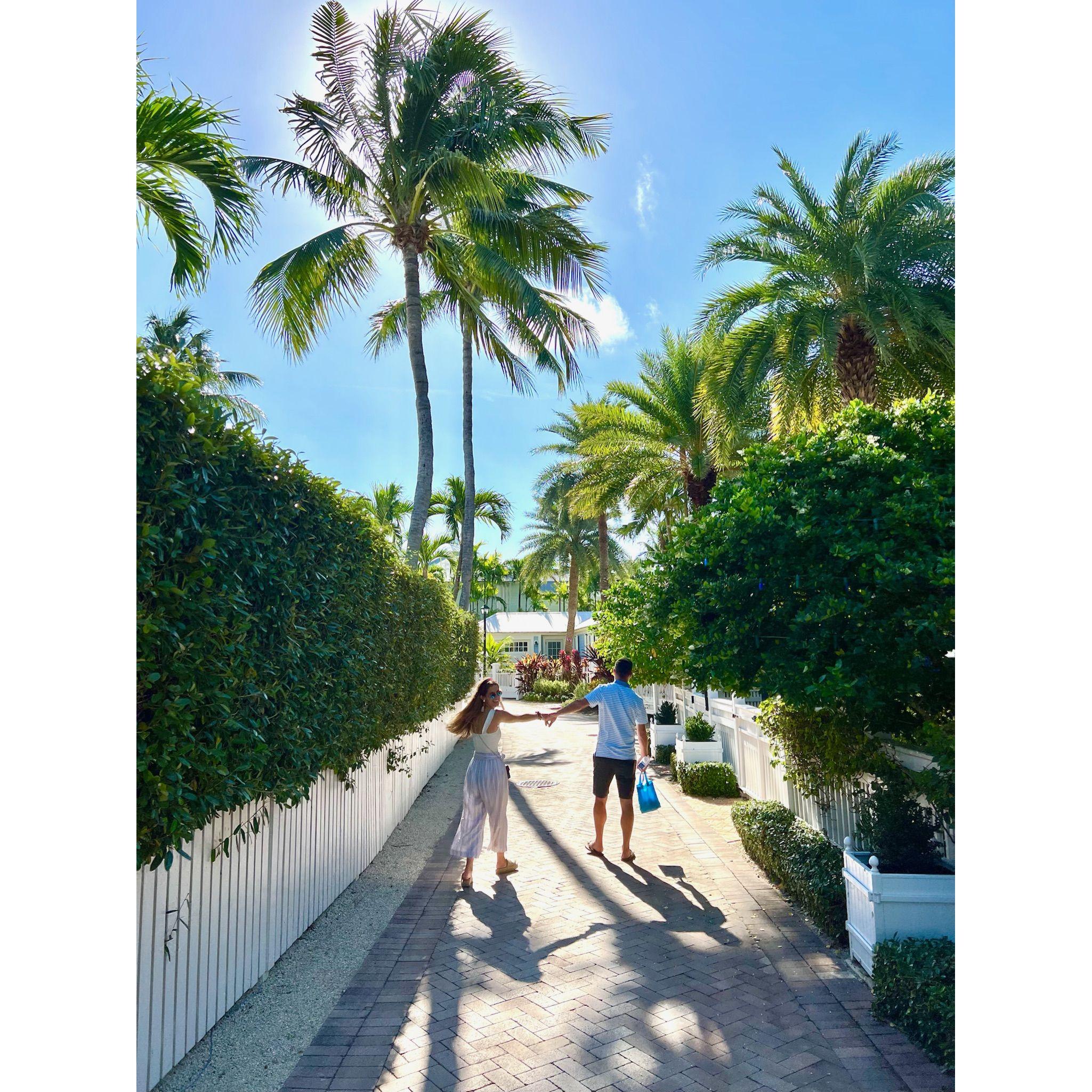 Chris and Laura on their first vacation together in Key West.